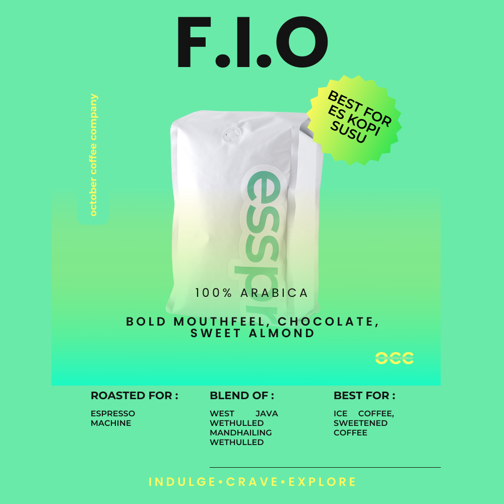 

F.I.O - ESPRESSO BLEND - KOPI SUSU - FULL ARABICA - 1KG