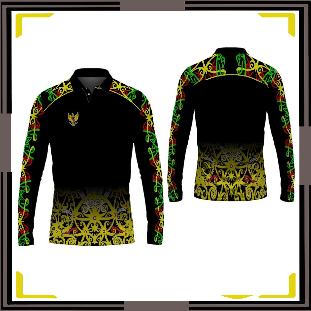 KAOS BAJU PRIA/WANITA BERKERAH BATIK  PRINTING KEREN TERBARU