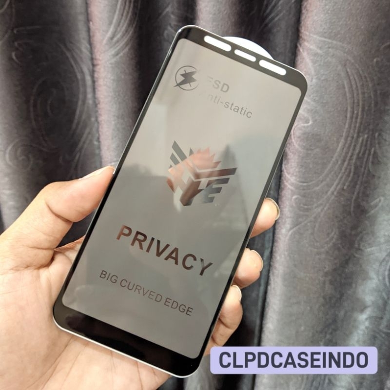 Tempered Glass Zenfone MAX PRO M1 X00TD Anti Spy Privacy