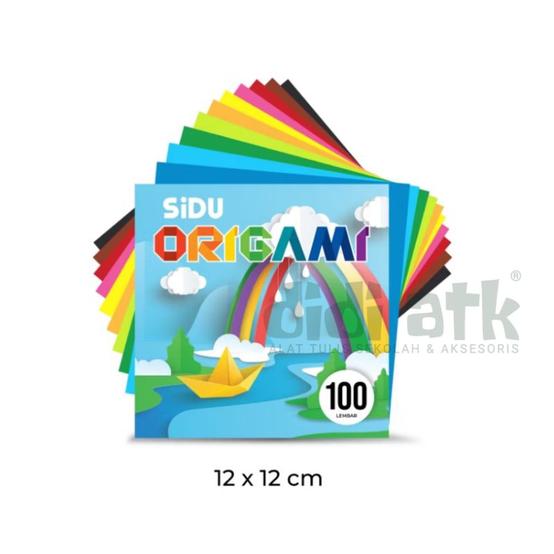 

Kertas Lipat Origami Sidu 12cm x 12cm 1 Pak Isi 100 Lembar