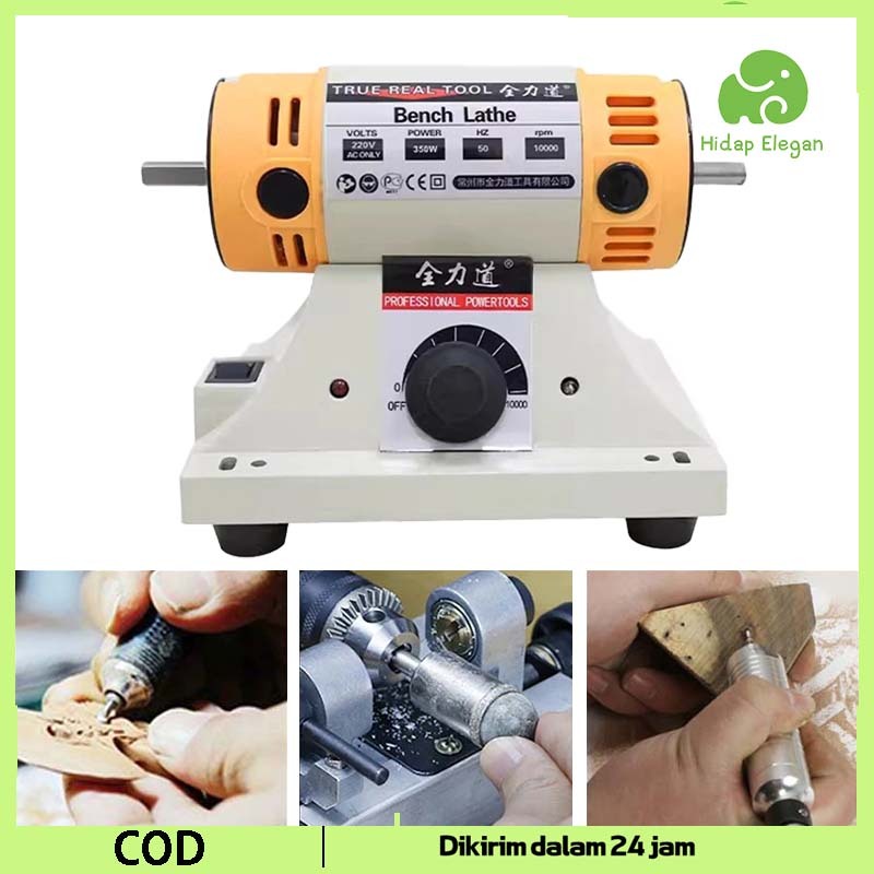 1set Alat Poles Batu Akik Mesin Poles Batu Akik Gerinda Poles Mt-2 Bench Grinder Multi-Fungsi Mesin 