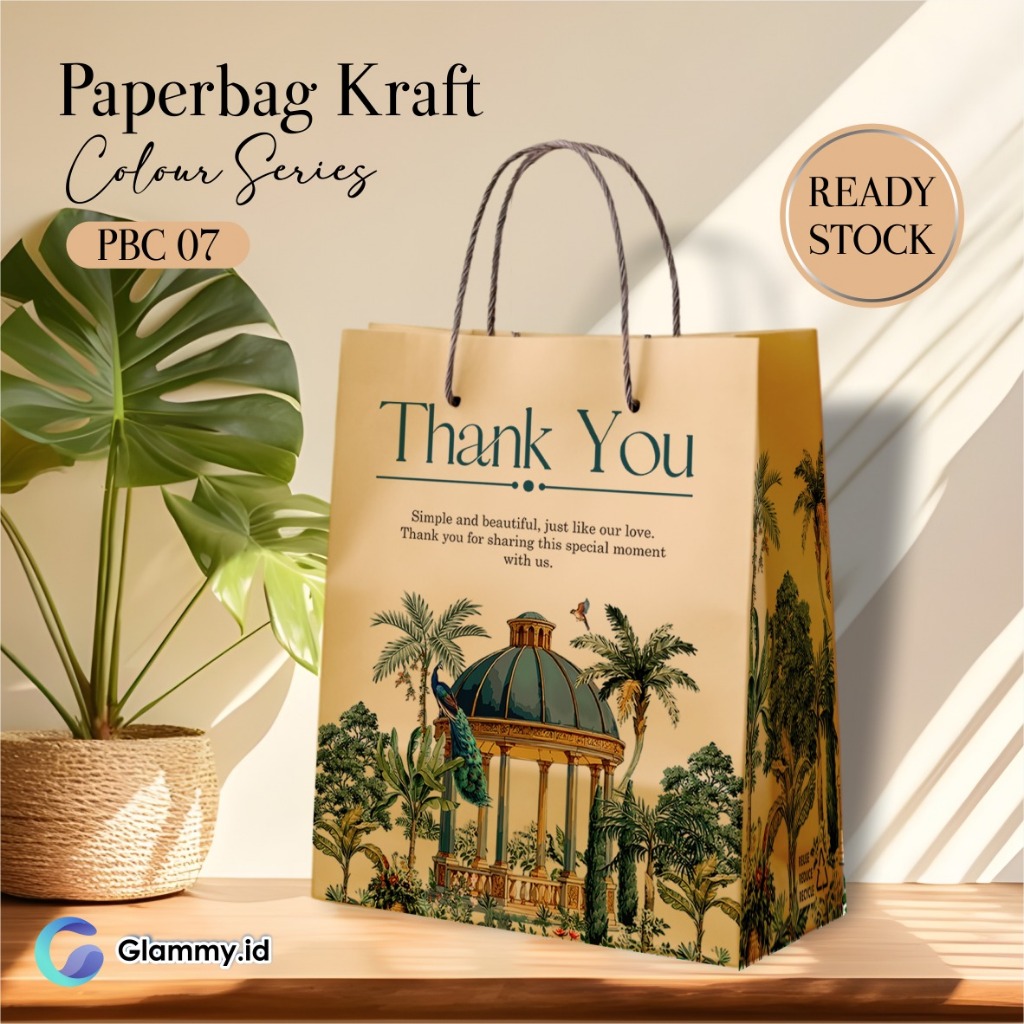 

PAPER BAG AESTHETIC – PAPERBAG SOUVENIR PERNIKAHAN / HAMPERS – TAS KADO KERTAS PBC 07 – READY STOCK