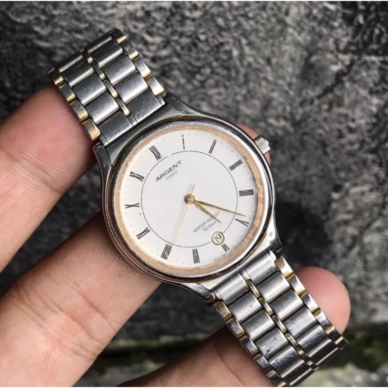 JAM TANGAN CASIO ARGENT THIN VINTAGE ORIGINALL