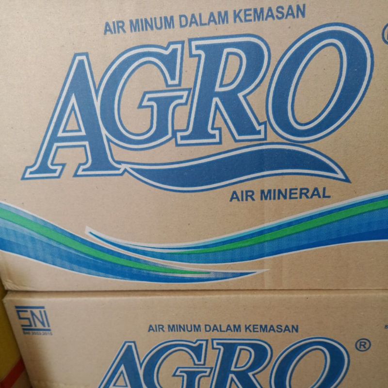 

air minum agro kemasan gelas 220ml. karton
