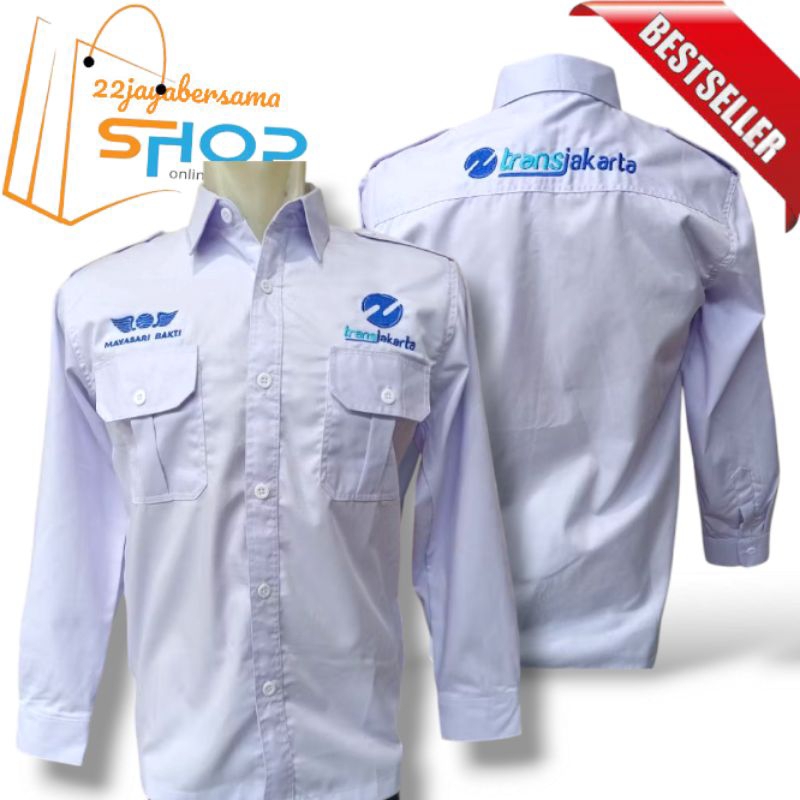 Kemeja Transjakarta Mayasari Bakti full bordir