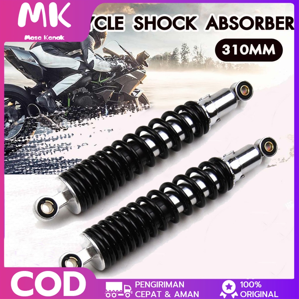 sasashop300 - shockbreaker belakang motor 310mm - paket 2 pcs heavy duty racing universal