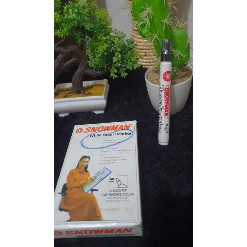 

SNOWMAN - Spidol White Board BG-12 Hitam