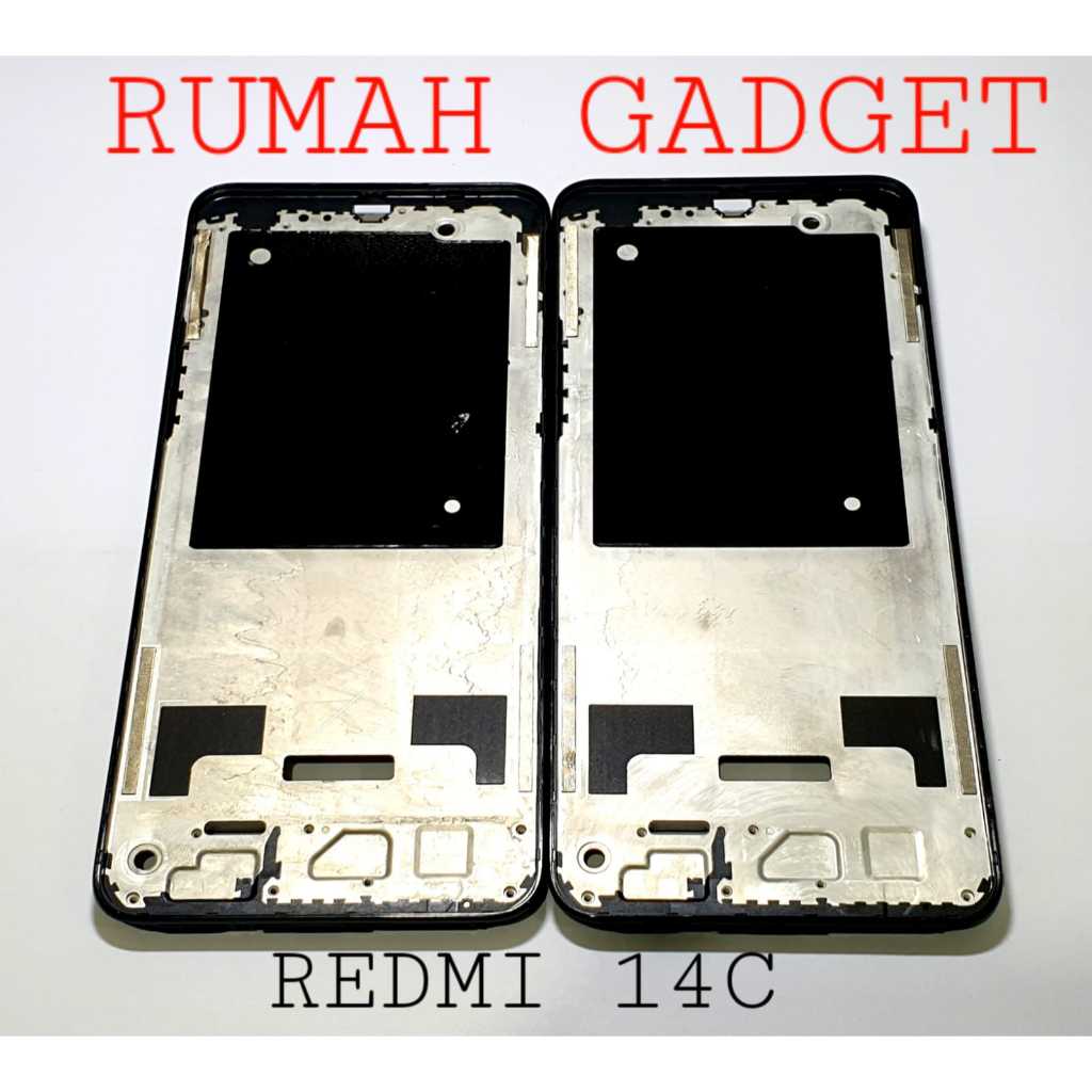 BAZEL+FRAME TATAKAN LCD/DUDUKAN LCD REDMI 14C/REDMI 14R 5G/POCO C75 4G BLACK