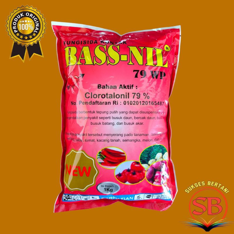 FUNGISIDA BASSNIL 79WP - 1 KG KLOROTALONIL 79%