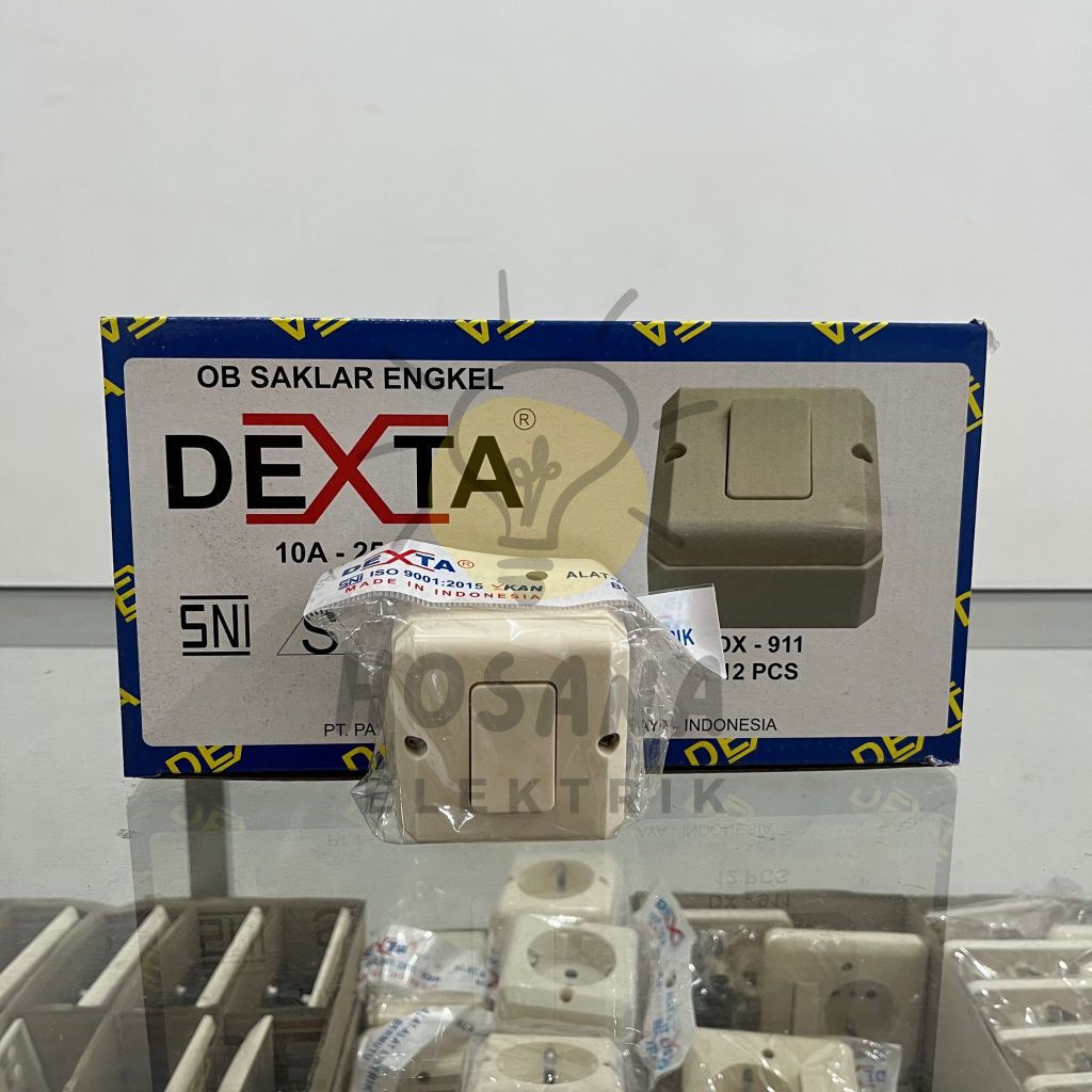 DEXTA SAKLAR OUTBOW OB ENGKEL / ENGKEL STOP / SERI / STOP saklar tempe;