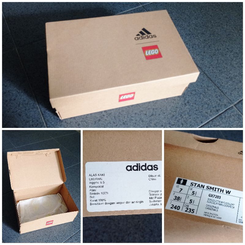 Box Sepatu Adidas x Lego Original