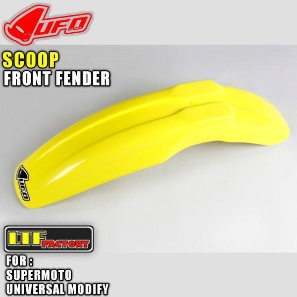 UFO SCOOP UNIVERSAL FRONT FENDER COVER - SPAKBOR DEPAN TRAIL - GTX GASSTRACK - SUMO SUPERMOTO MOTOCR