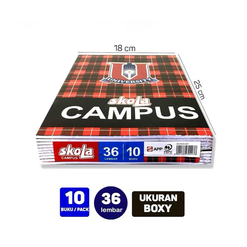 

BUKU TULIS SKOLA BUKU GAMBAR DRAWING BOOK BUKU TULIS SIDI BUKU SINAR DUNIA CAMPUS / PACK ISI 10
