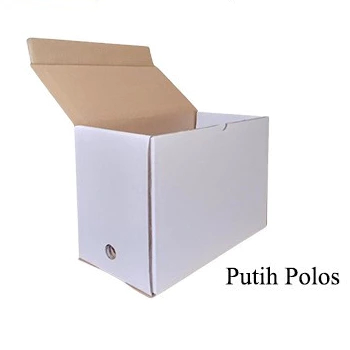 

10 pcs box file arsip warna putih polos kardus tebal premium packaging berkas dokumen ukuran 40x20x30cm