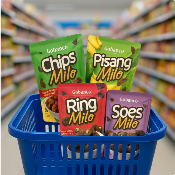 

Promo Paket Hampers Gobanco Camilan Cokelat Kekinian - Snack Cemilan Coklat isi 4 Varian Original