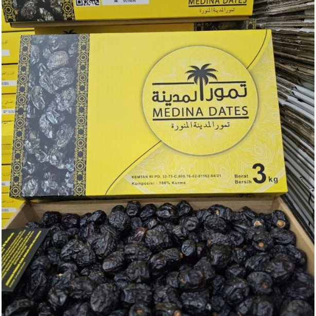 

Kurma Ajwa Al Madinah Premium 3 kg BPOM Panen Exp.Januari 2026 100% Asli Madinah Grosir Jakarta