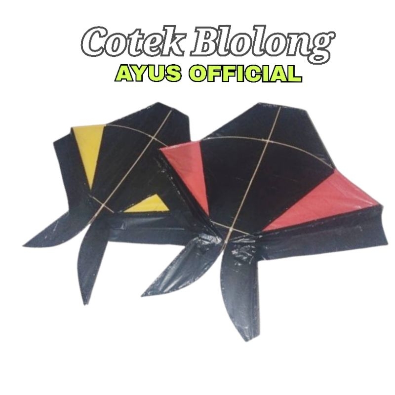 Layangan Cotek Blolong knockdown ukuran 1 meter