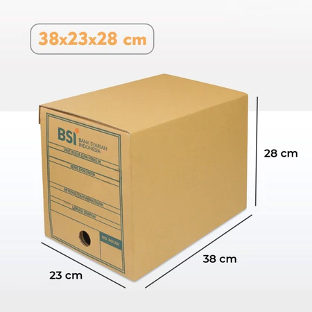 

10 pcs kardus file arsip kotak penyimpanan dokumen organizer box single wall dus berkas kantor ukuran 38x23x28cm