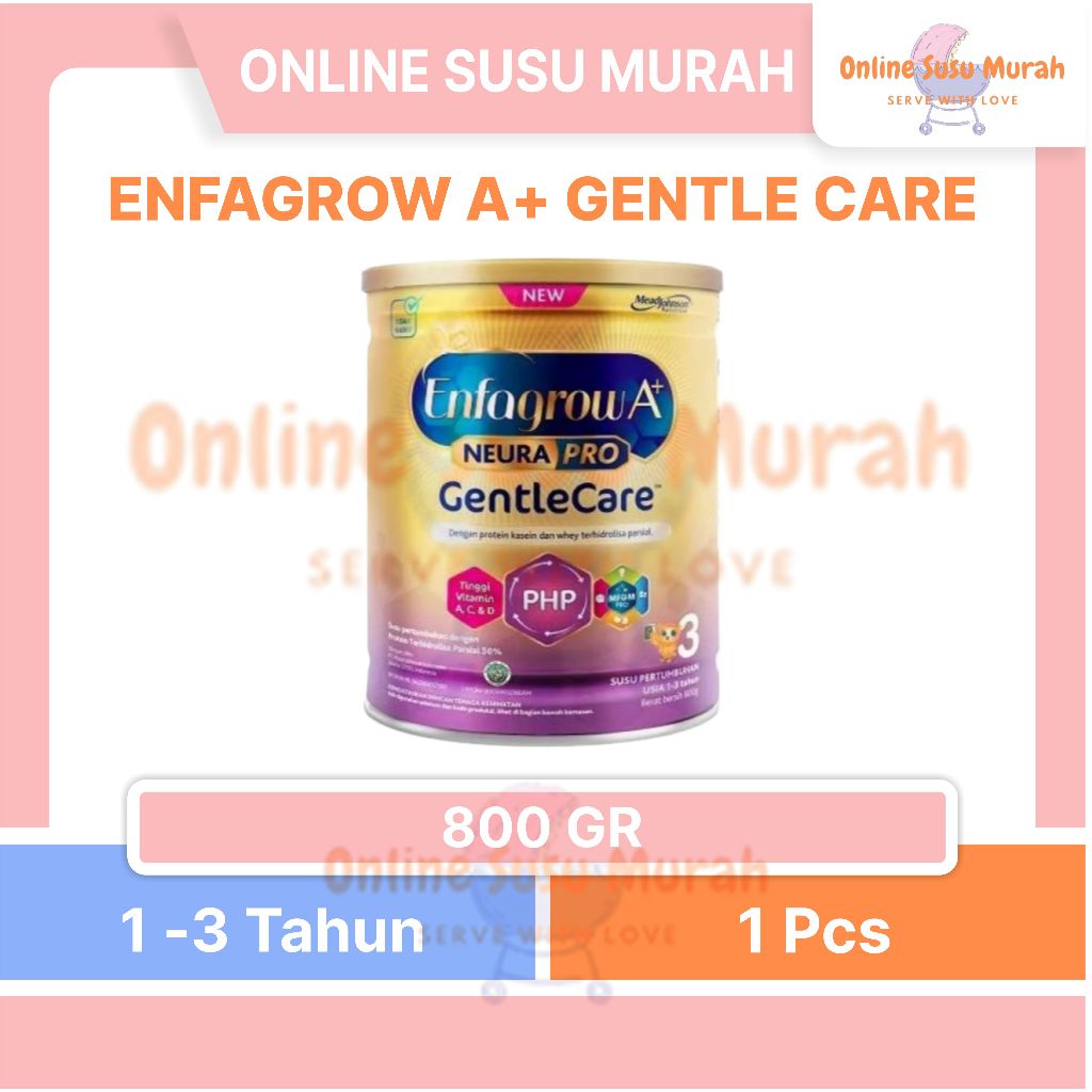 ENFAGROW A+ GENTLE CARE 800 GR KEMASAN BARU 800GR SSKL