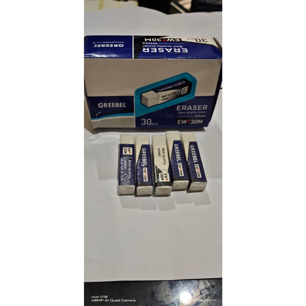 

GREEBEL Penghapus Putih dan hitam / Eraser EW-30M (Per Buah)
