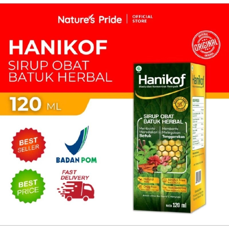 

Hanikof Sirup Obat Batuk Herbal 120 ml