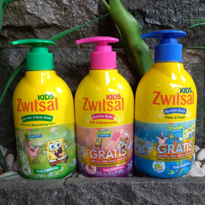 Zwitsal Kids Bubble Bath PUMP 280ml / Sabun Zwitsal Kemasan Botol - COD