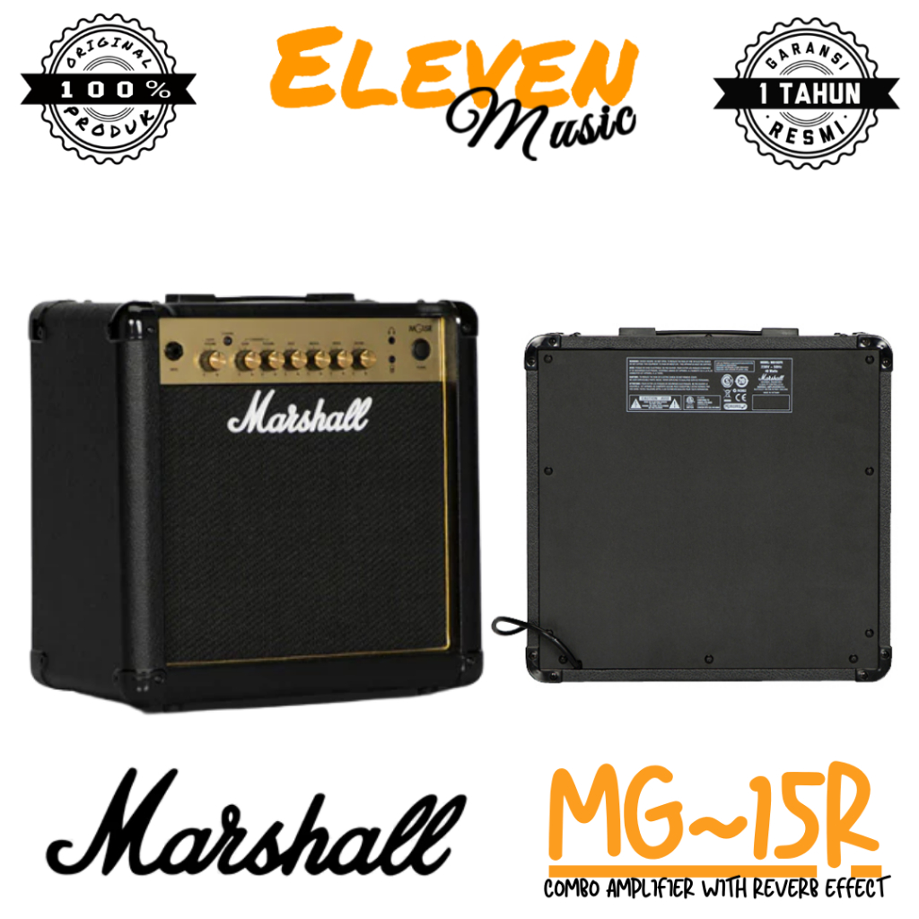 Marshall MG15R  15W Combo Reverb Guitar Amplifier MG-15R Original