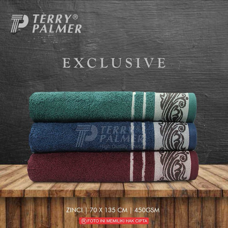 QAZ1 Handuk Terry Palmer Premium Exclusive 70x135cm Handuk Mandi Dewasa