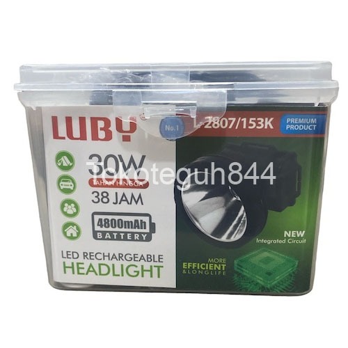Senter Kepala Luby l 2807/159k Lampu Kepala/Senter Kepala LED Luby 30 Watt L-2807/153K Headlamp Caha