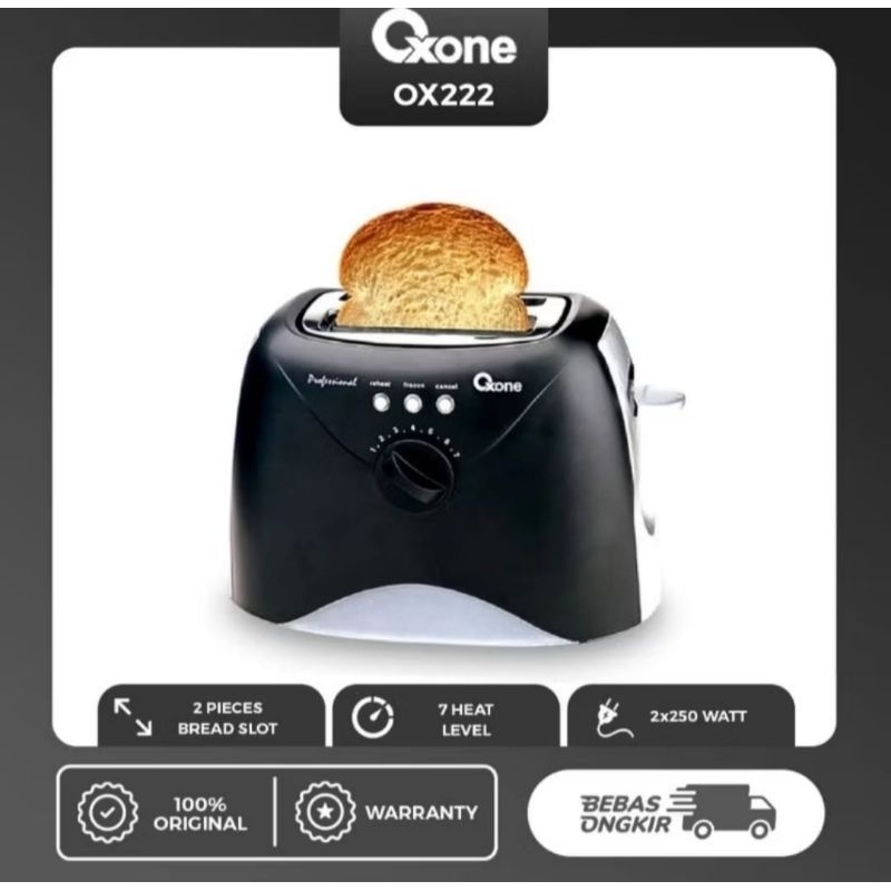 TOASTER OXONE/PEMANGGANG ROTI OXONE  Bread Toaster OXONE OX-222