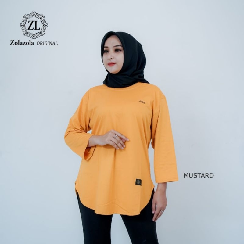 kaos wanita zola-ZOLA lengan panjang original