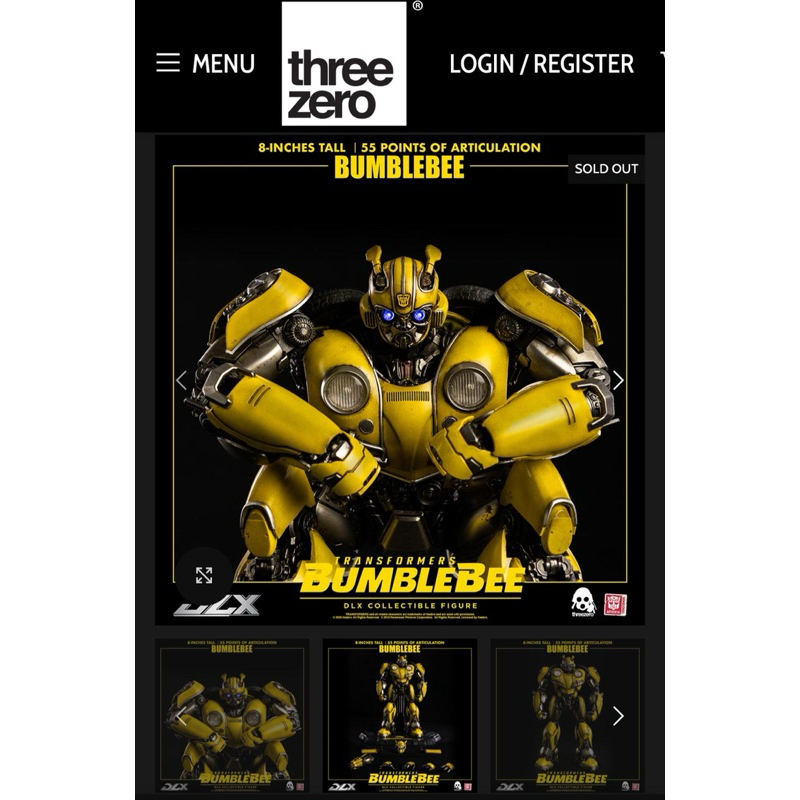 Threezero DLX Bumblebee ROTB Action Figure