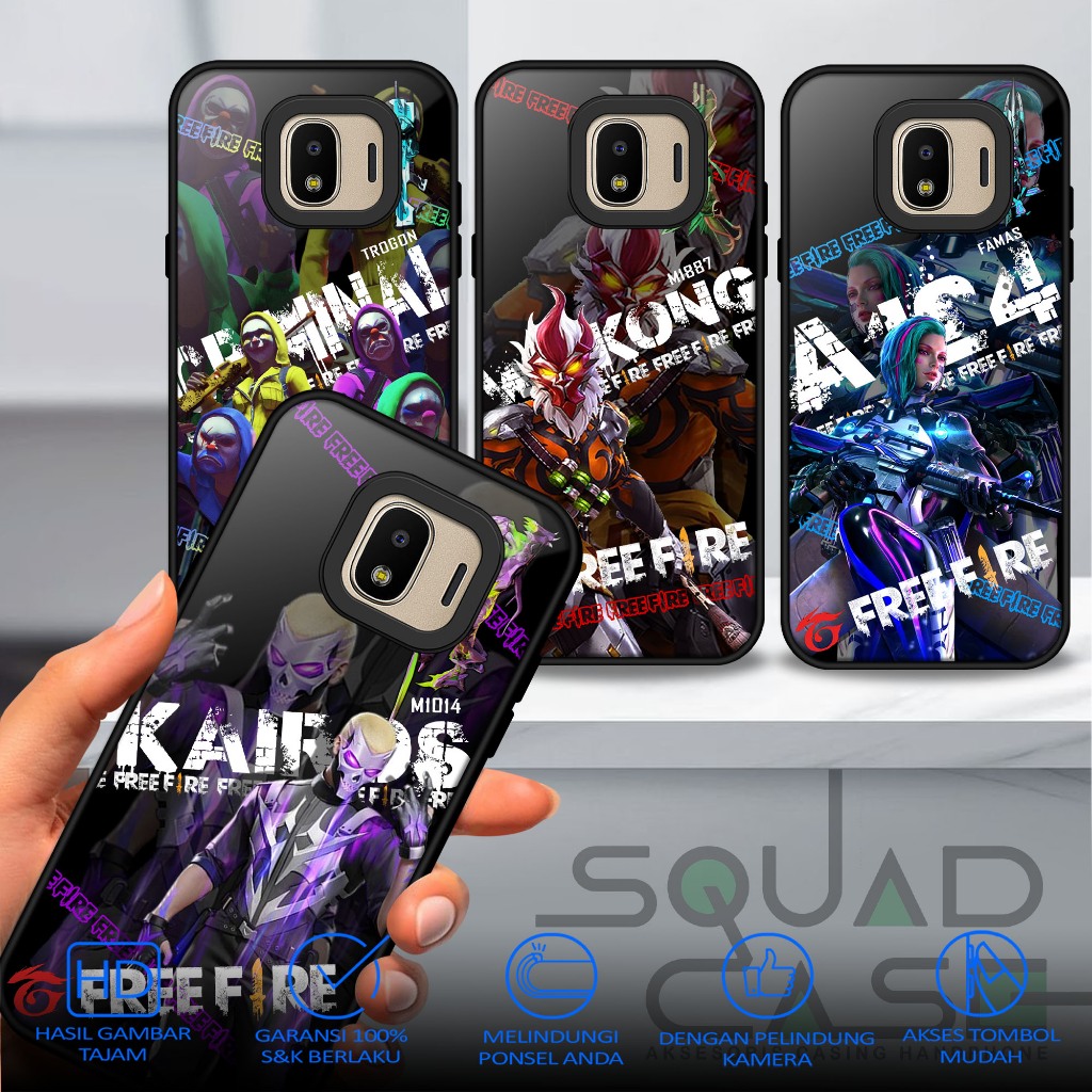 Case Hp SAMSUNG J2 PRO 2018 Casing terbaru Squad Case motif FF Case hp Case handphone Case terbaru c