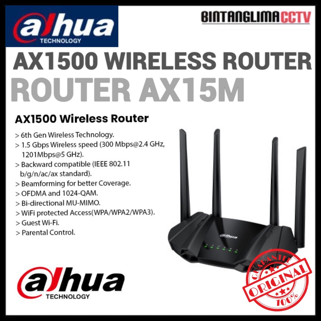 Router Dahua Wireless DH-AX15M AX1500 Wireless Router