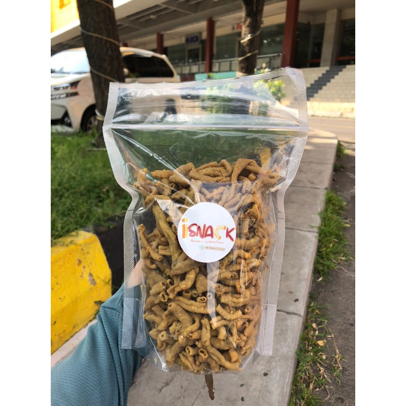 

ISNACK Keripik Usus Ayam Renyah & Gurih - 200gr / 500gr | Camilan Kriuk Khas Nusantara