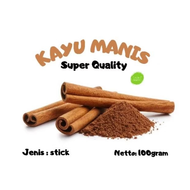 

Kayu manis kering kualitas super 100gr/rempah kayu manis/cinnamon stick