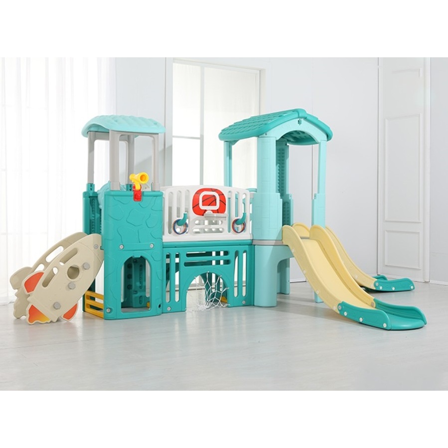 Mainan Perosotan dan Rumah-Rumahan Anak / Playhouse Set Anak Double Slide / Perosotan Anak Set Besar