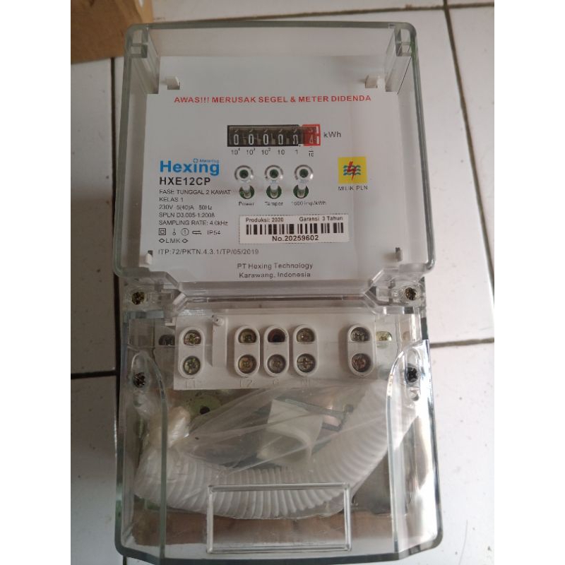 KWH meter hexing 5(40) 1phase