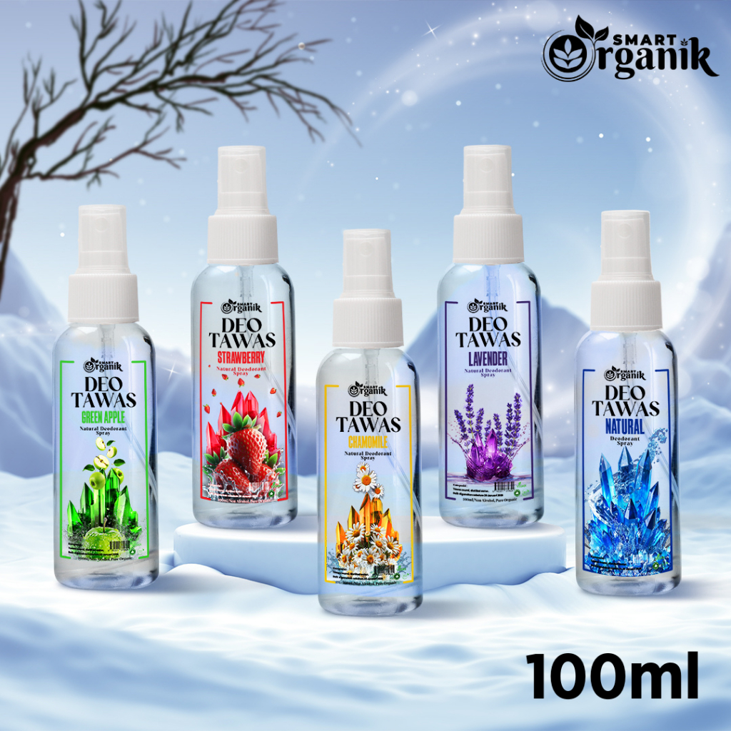 Natural Deodorant Tawas Spray Mengurangi Keringat Berlebih Deodoran Tawas Cair Smart Organik