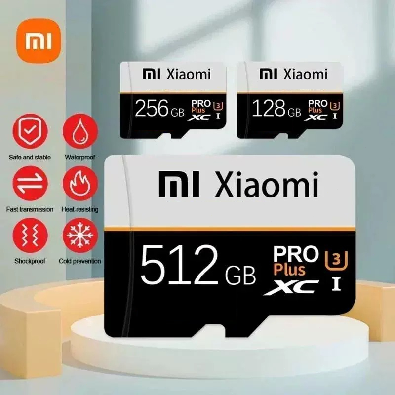 Original XIAOMI Memory Card SD Card 32GB 64GB 128GB 256GB 512GB 1TB High Speed Class10 SD/TF Flash C