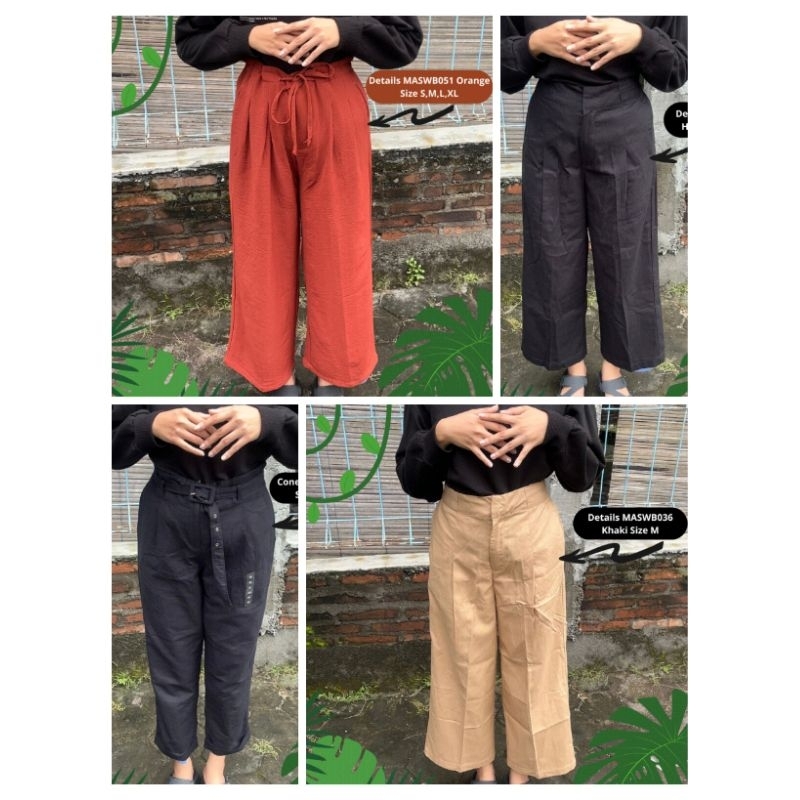 Celana Kulot Wanita C0nexion Details Panjang