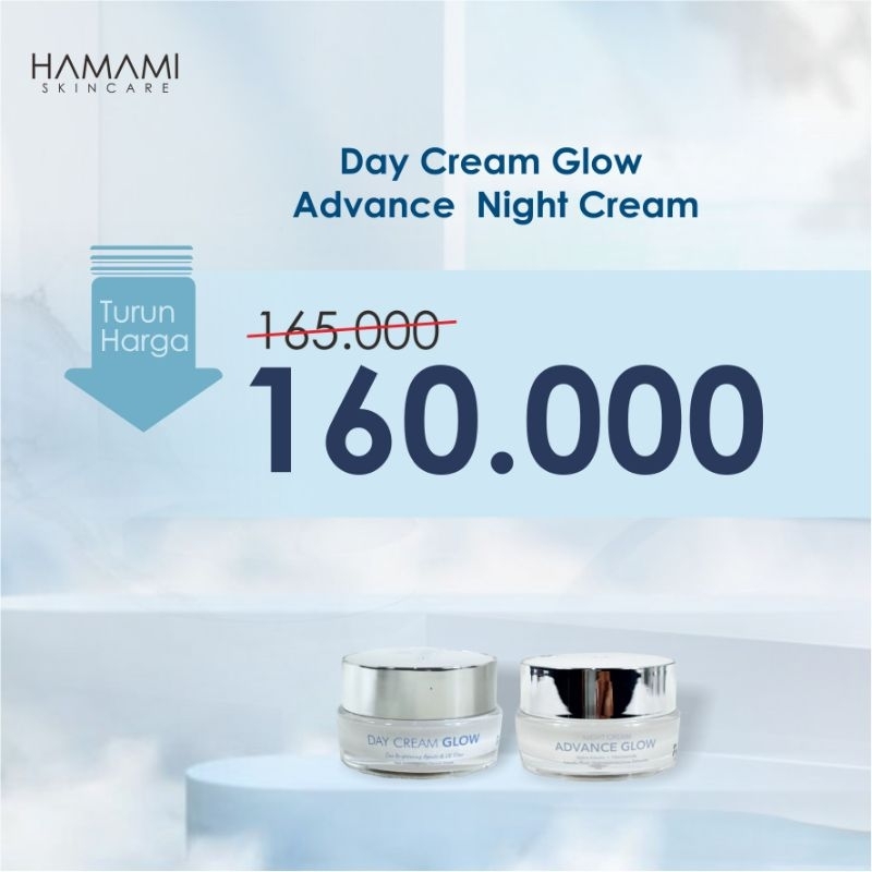 [GLOW & BRIGHT SET] Day Cream Glow + Night Advance | Kulit Cerah & Bebas Flek