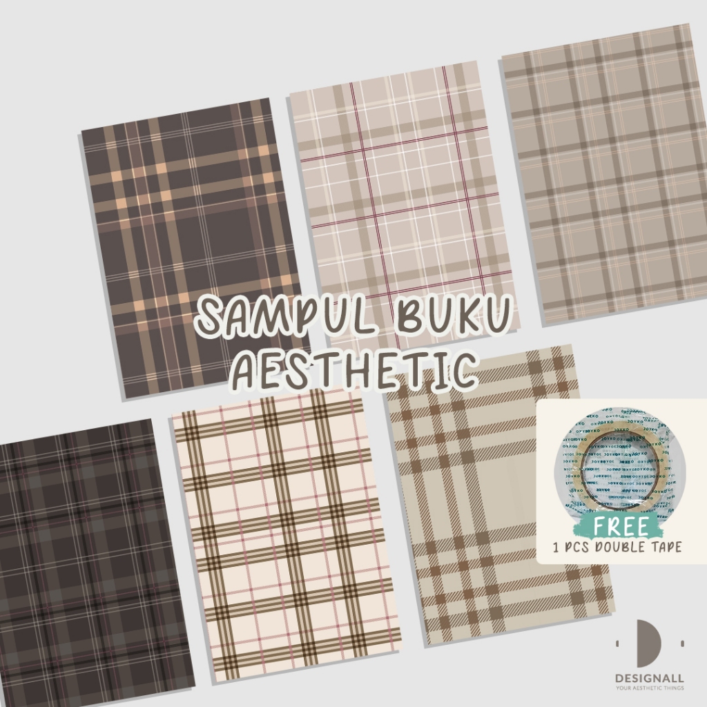 

(ISI 6 PCS) Designall Sampul Buku Aesthetic - Sampul Buku Motif - Sampul Buku Bigboss / Sidu - SW