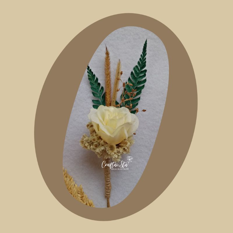 BOUTONNIERE / BUNGA JAS / BROS / BUNGA JAS PENGANTIN PRIA / BOUTONNIERE RUSTIC / CORSAGE /