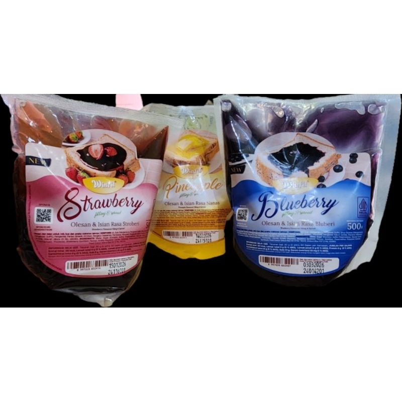 

Selai Jelly Variant Blueberry/Strawberry/Nanas Winfil - 500g