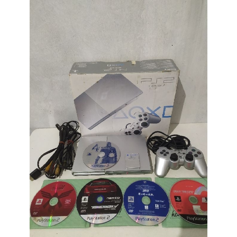 PS2 Slim Silver Satin magic gate seri 90004