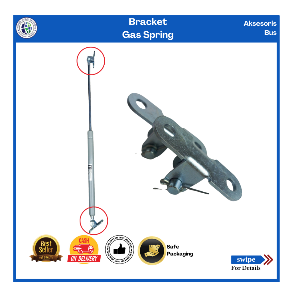 Breket Dudukan Gas Spring/Sepatu Stabilus