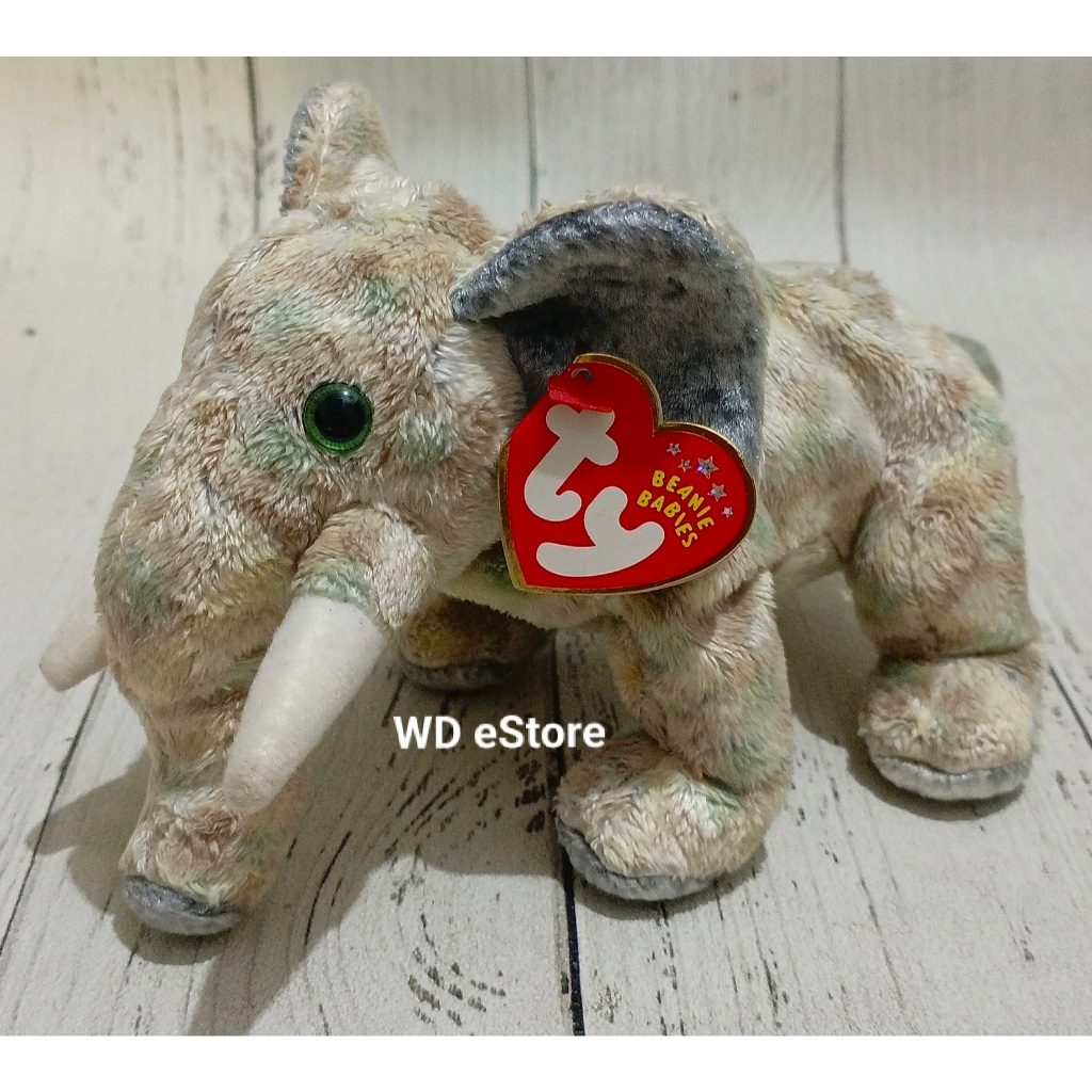 Boneka Gajah TY Beanie Baby, Pounds