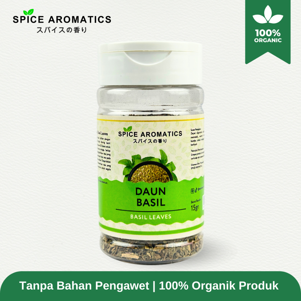 

SPICE AROMATICS Daun Basil / Basil Leaves Premium Quality