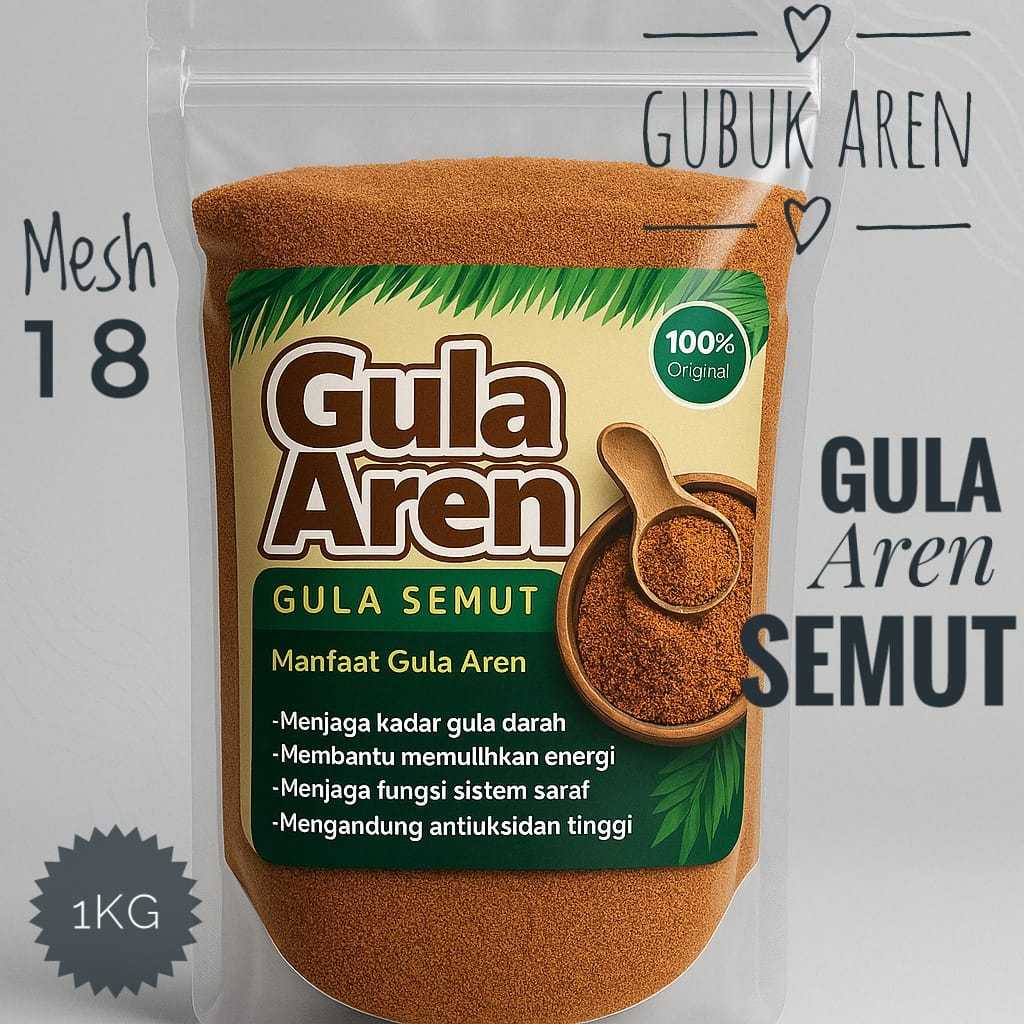 

Gula Semut Aren 1kg – Gula Diet Sehat, Tanpa Pemutih & Pengawet